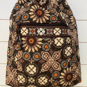 Vera Bradley Drawstring Backsack Canyon - Retired Pattern - Fall 2012